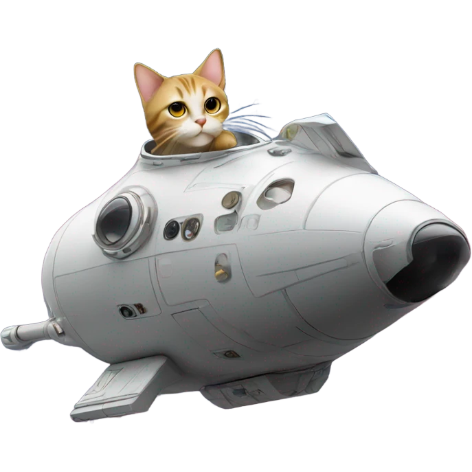 cat on spaceship emoji