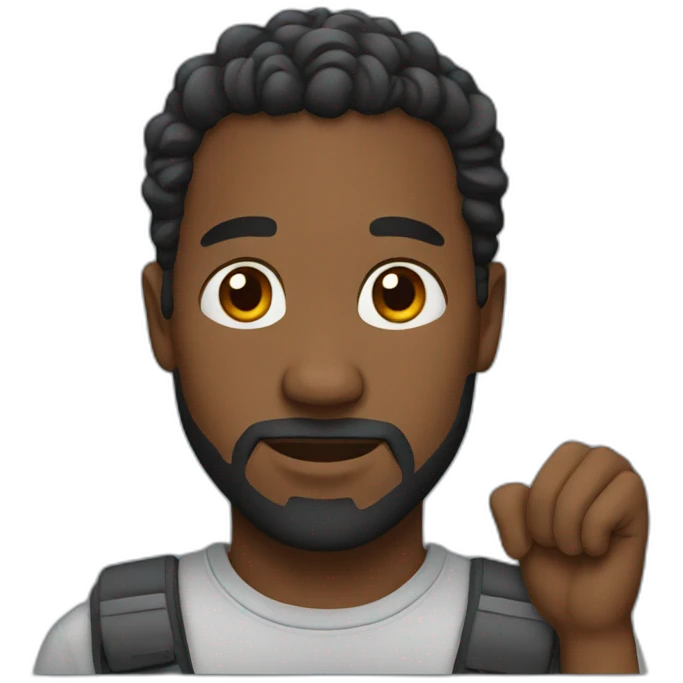 black dad emoji