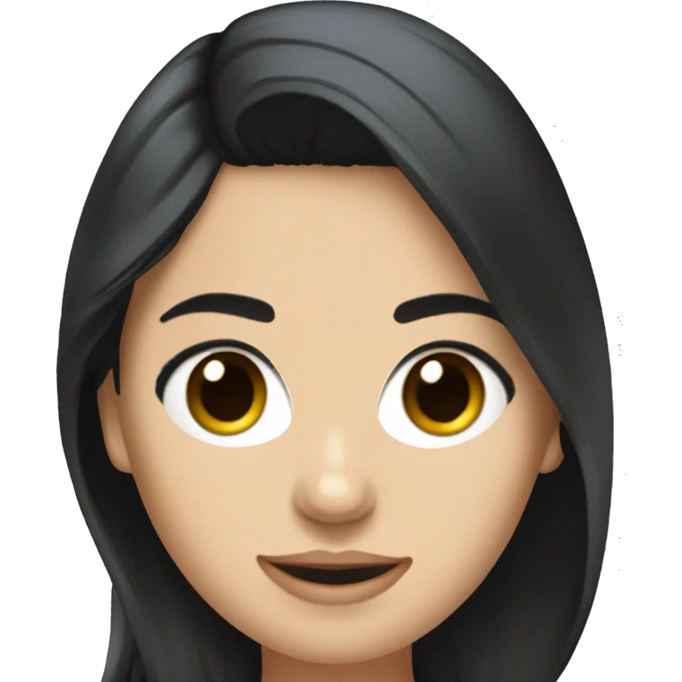 Fan-girl F1 McLaren with black hair emoji