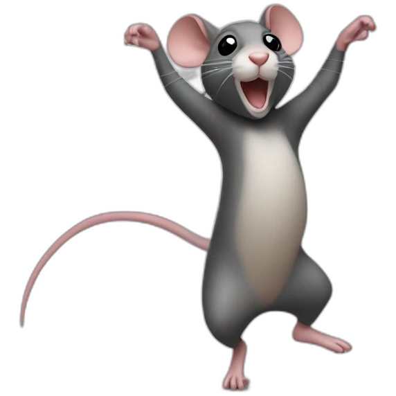 Rat dancing emoji