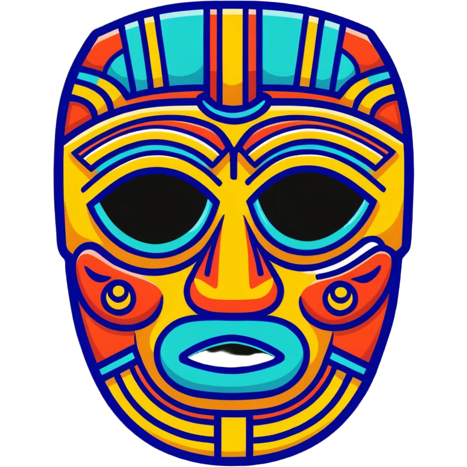 Teotihuacan mask artifact emoji