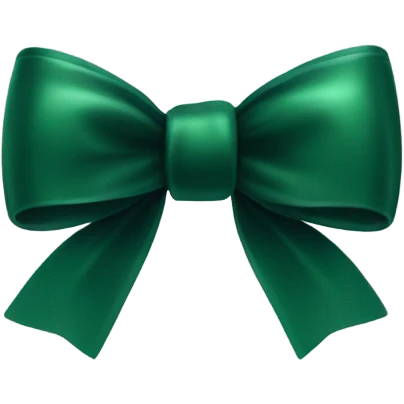 Dark green bow emoji