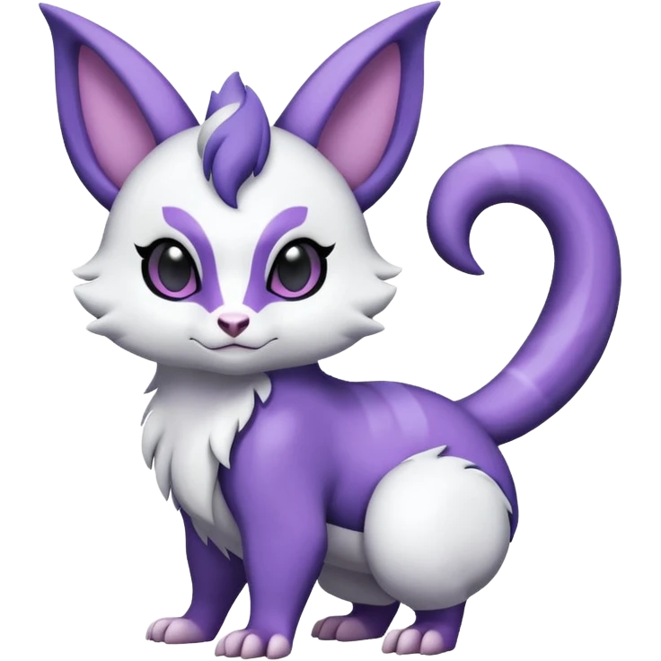 Shiny Furret-Absol-Noibat-Hybrid (Full body) emoji