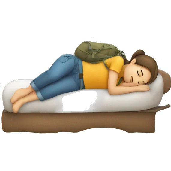 tourist sleep emoji