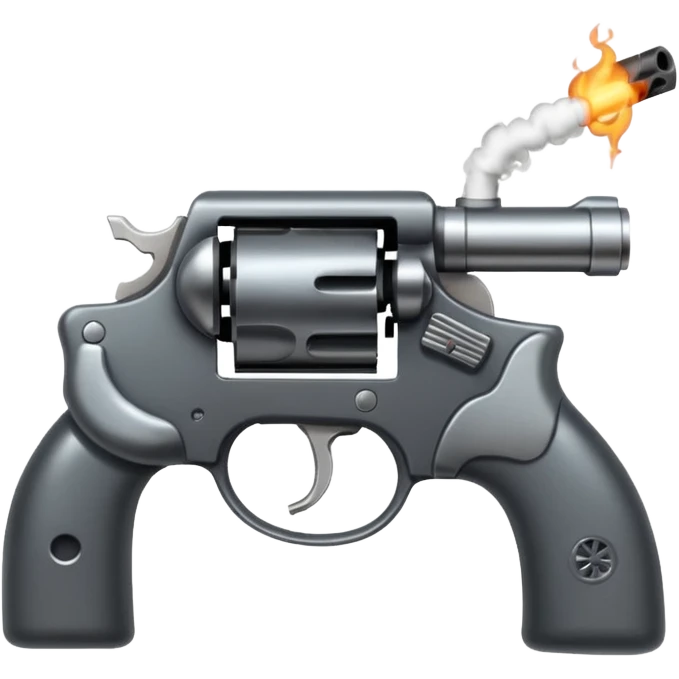 Gun farting emoji