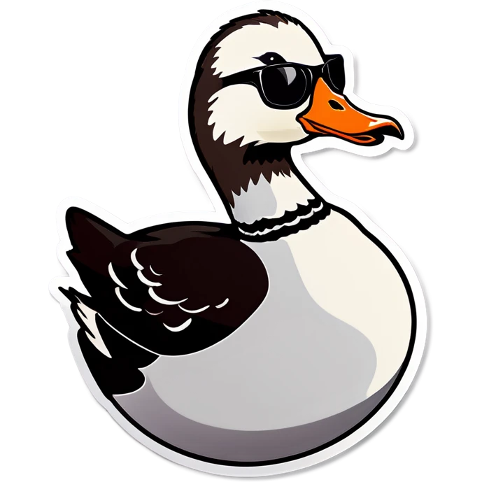Goose wearing sunglasses emoji
