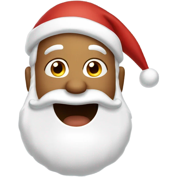 Singing Santa emoji