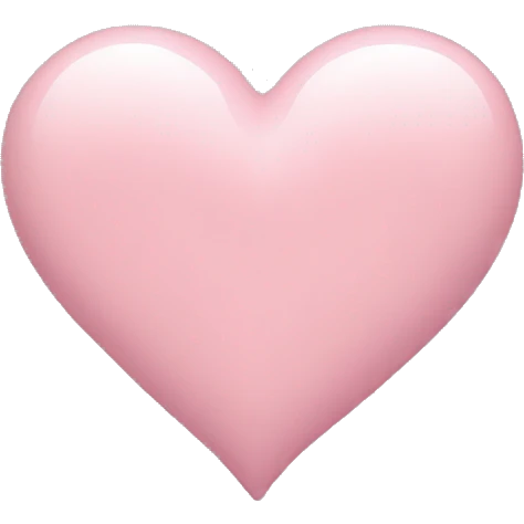 pastel pink heart emoji