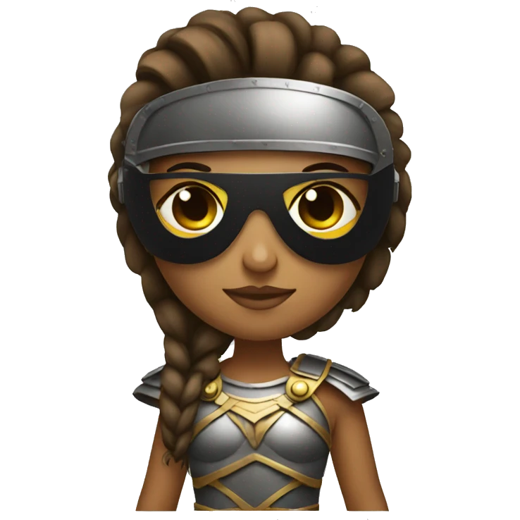 Girl gladiator with dark sunglasses emoji