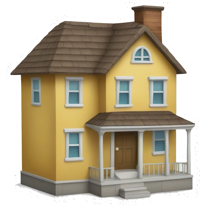 happy house going to the mall for a shopping trip emoji