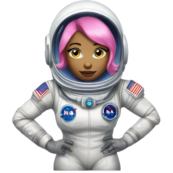 Nicki Minaj in a space suit  emoji