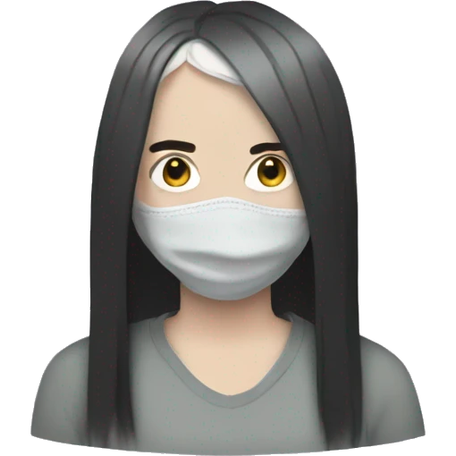 billie eilish with a mask on emoji