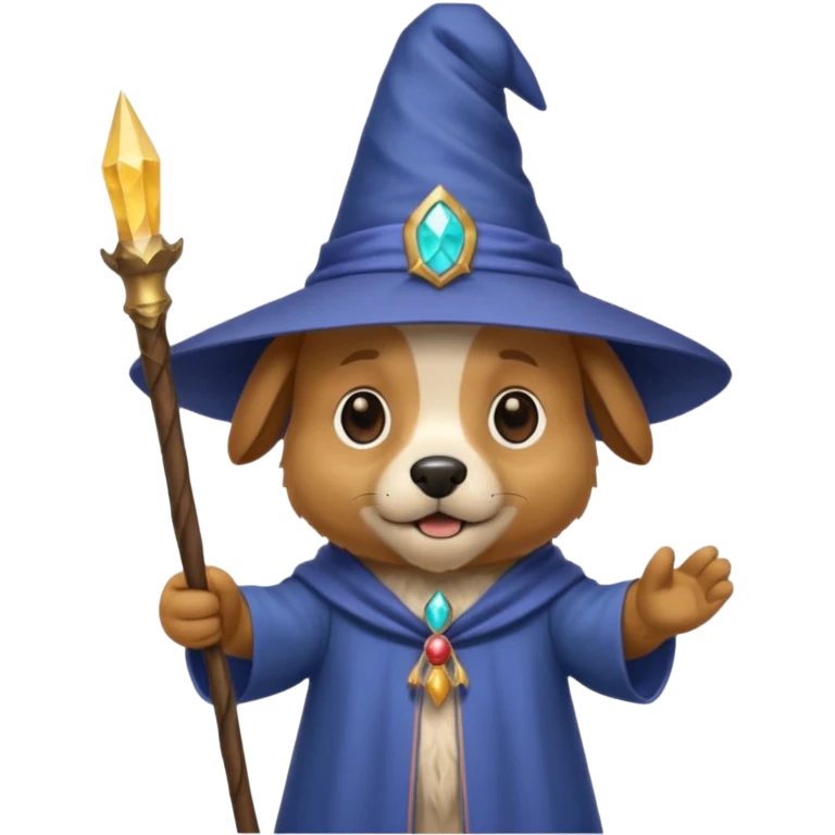 Dog wizard emoji