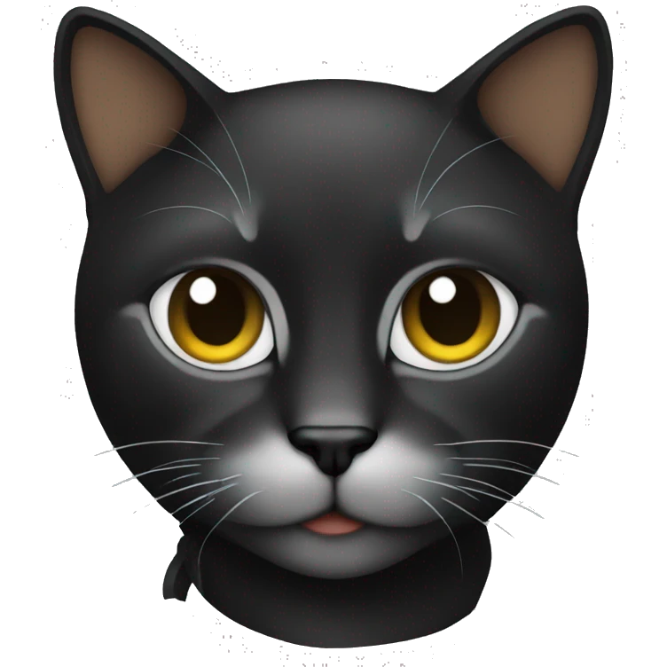Gato preto emoji