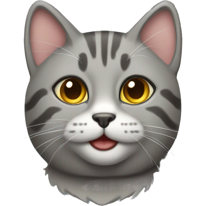 tabby gray cat  emoji