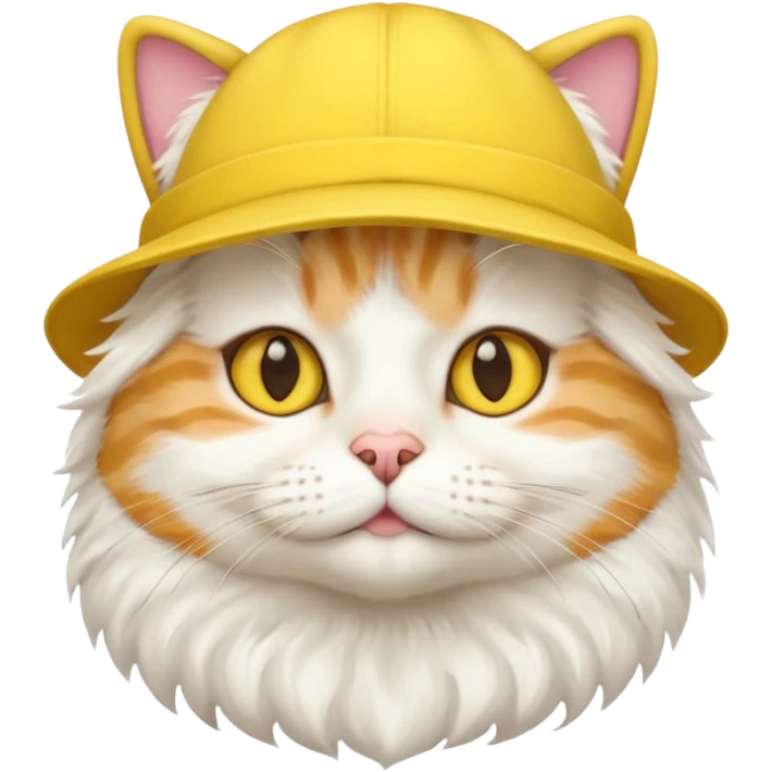 cat with yellow hat emoji
