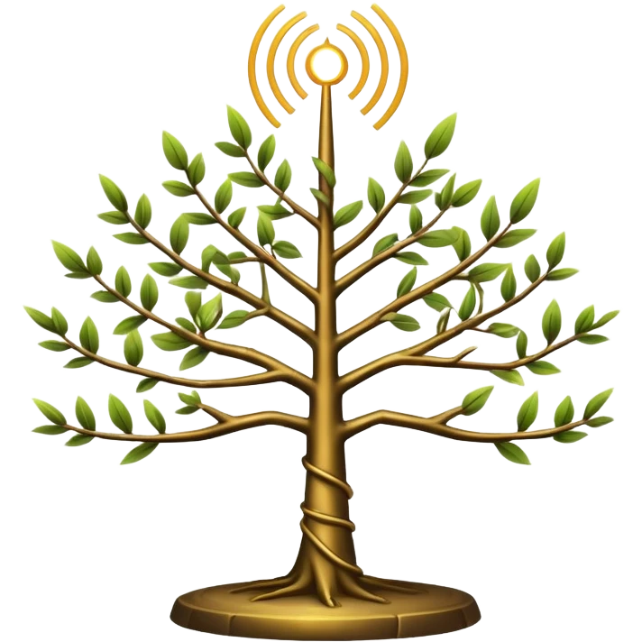 Annunaki tree from Garden of eden, that is actually a ancient tech antenna emoji