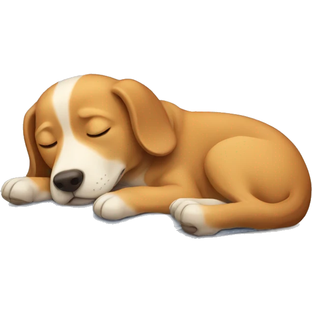 Dog sleeping emoji