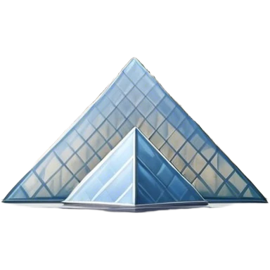 Cinematic Realistic Louvre Museum Landmark Emoji, depicted with the historic museum facade and glass pyramid rendered with lifelike detail and elegant, ambient lighting. emoji