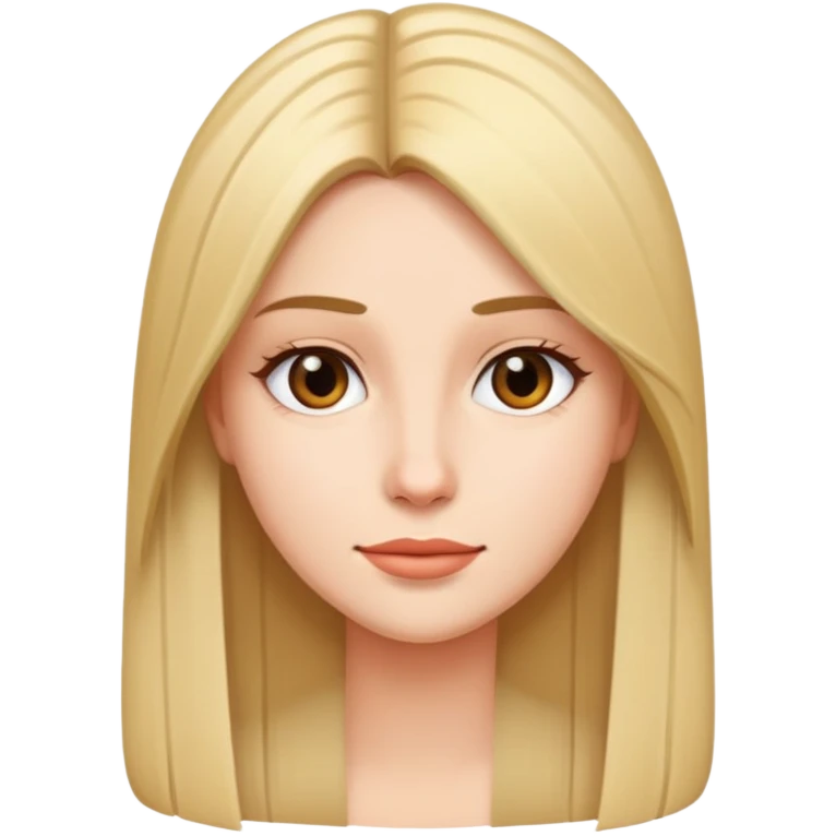 woman with straight hair emoji