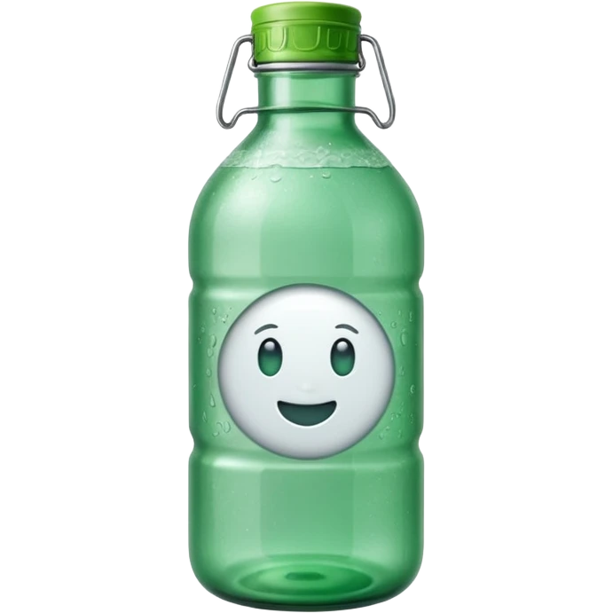 Borjomi water bottle emoji with label emoji