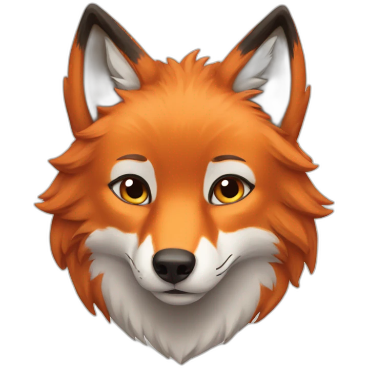 fox and wolf  emoji