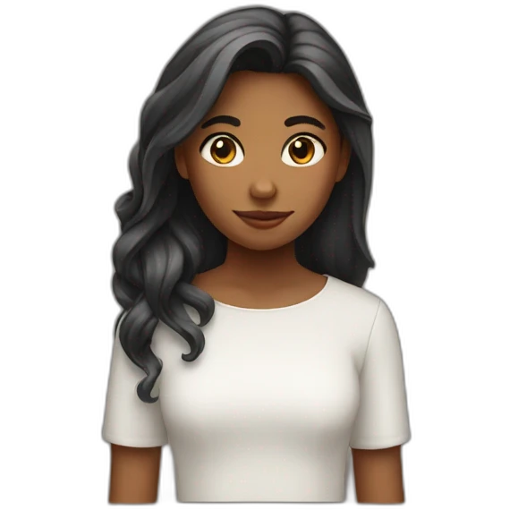 girl with a horse head emoji