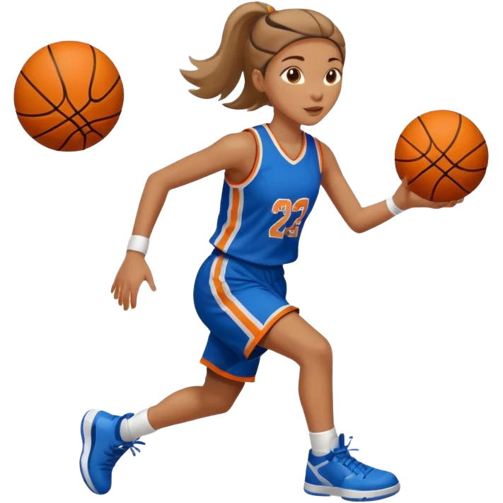 basketball playing girl emoji