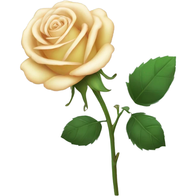 rose with stem emoji