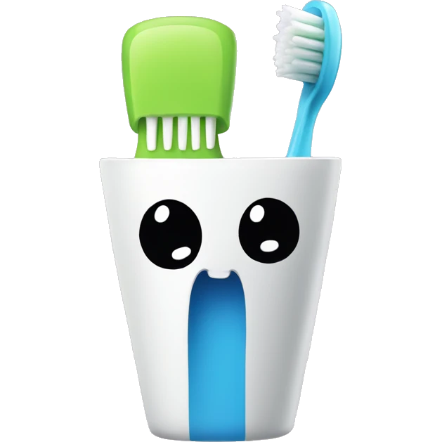 cup toothbrush  emoji