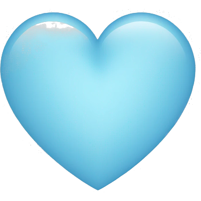 Light blue heart emoji