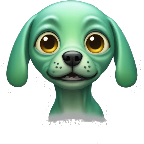 Perro alien emoji
