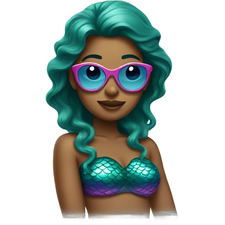 mermaid with sunglasses emoji