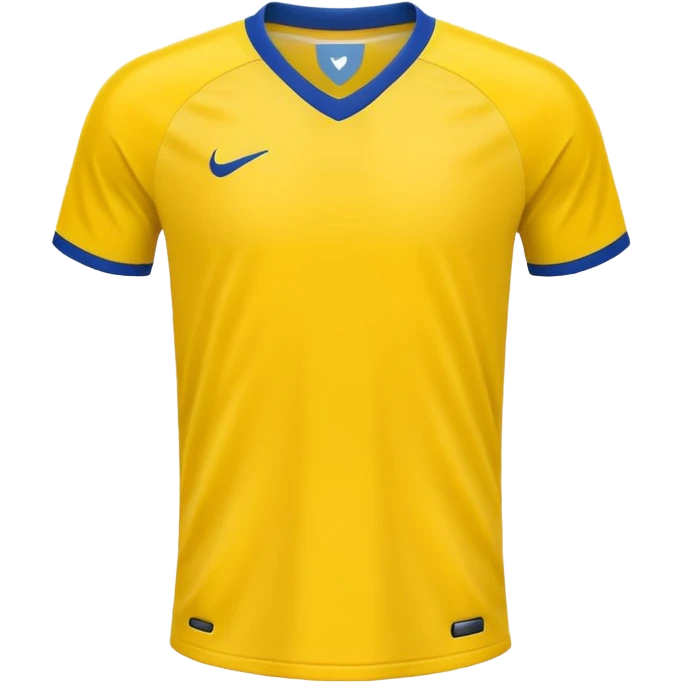 solid yellow plain soccer jersey emoji