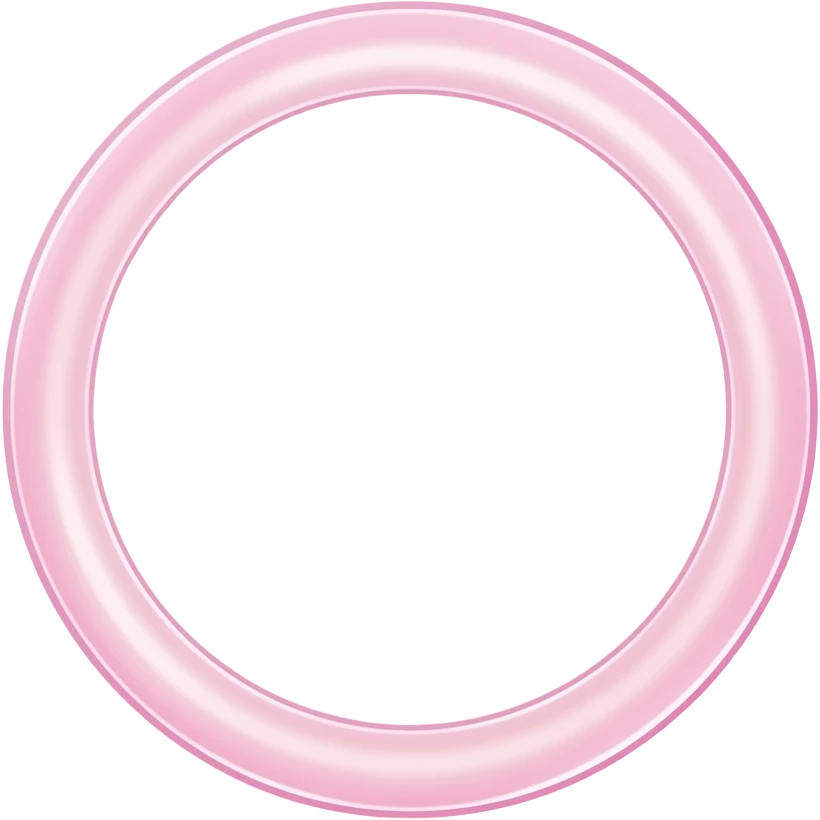 one light pastel pink colored glowing line emoji