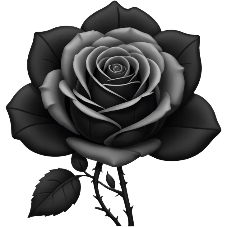 Black rose emoji