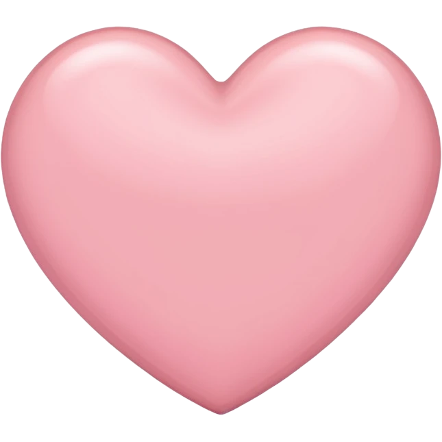 Imagine a light pink heart emoji