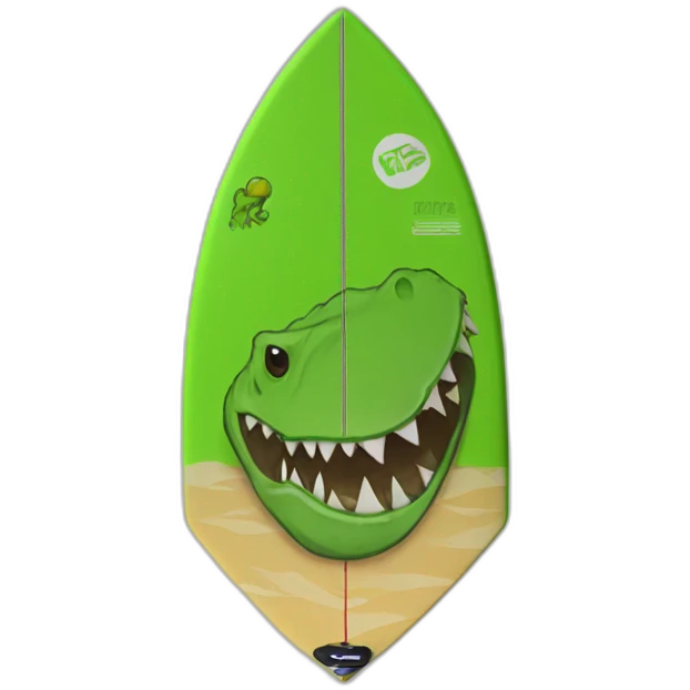 dinosaur wakesurf emoji