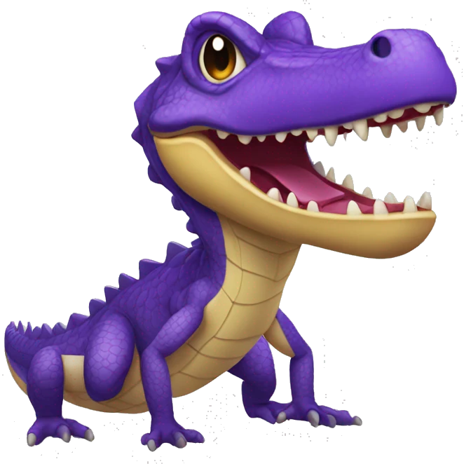 Cocodrilo morado  emoji