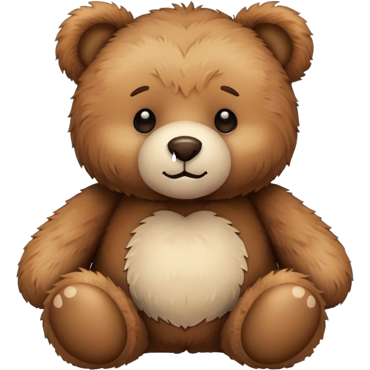 Fluffy teddy bear  emoji