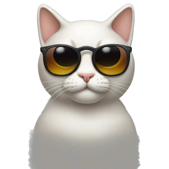 Cat with sunglasses emoji
