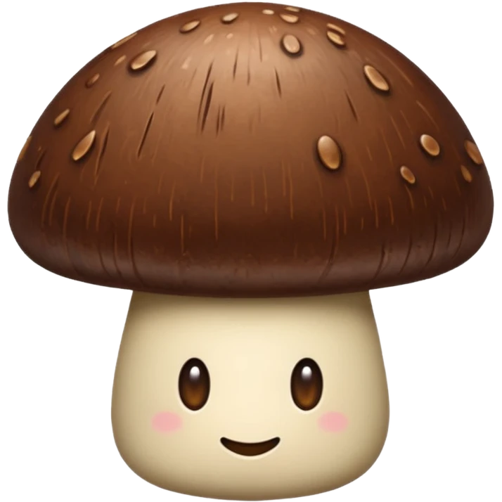 Chocolate Mushroom Shape emoji