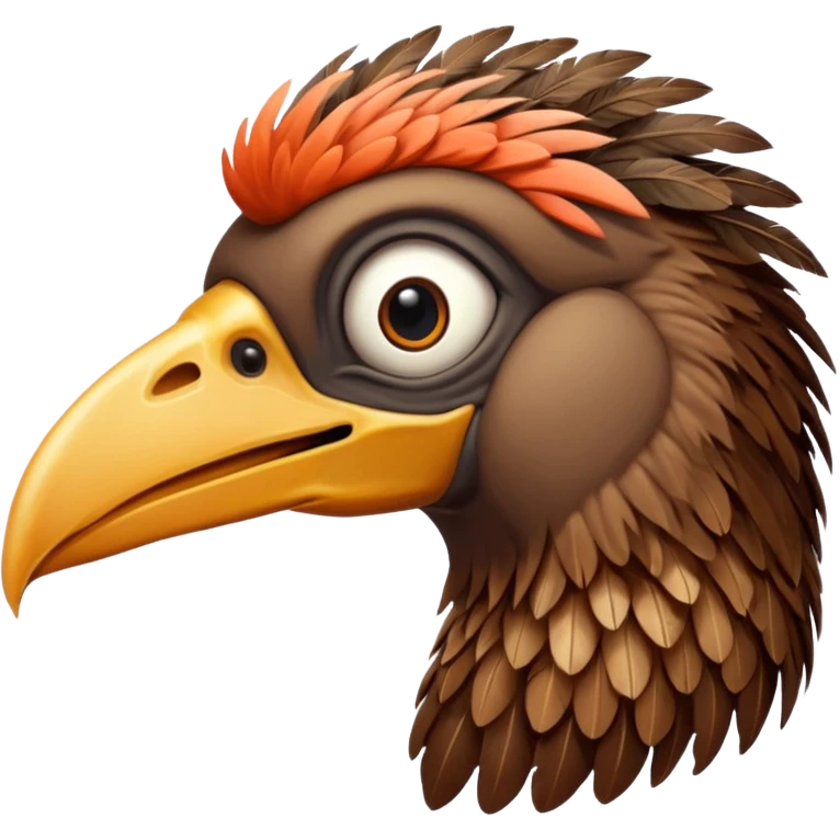 terror bird with long scary beak emoji