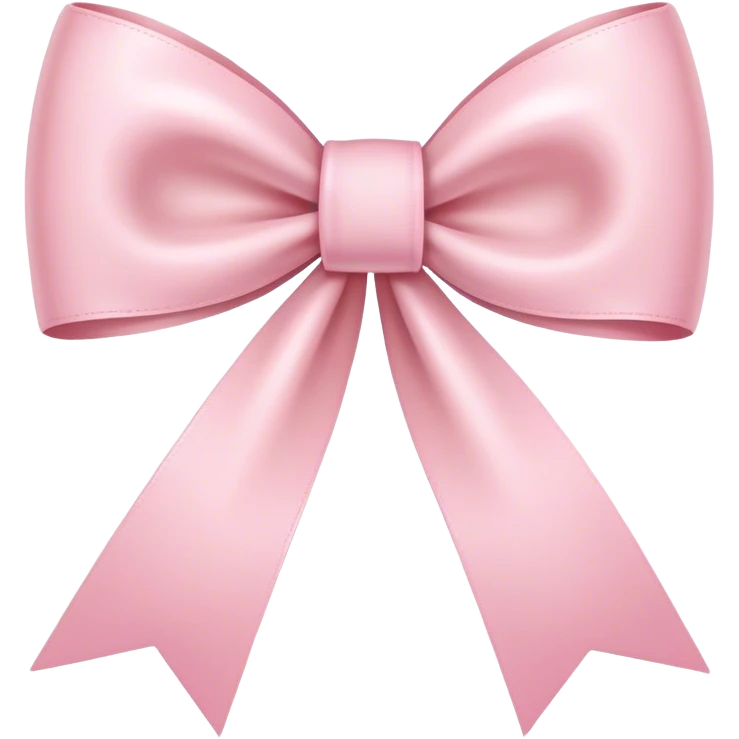 light pink ribbon bow emoji