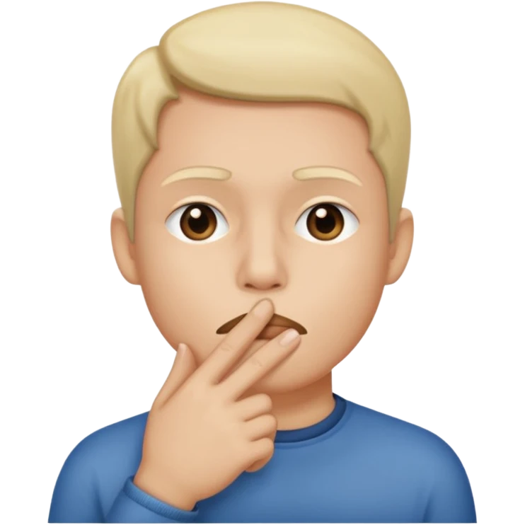 Shh-shh-shh. Quiet. Shut up emoji