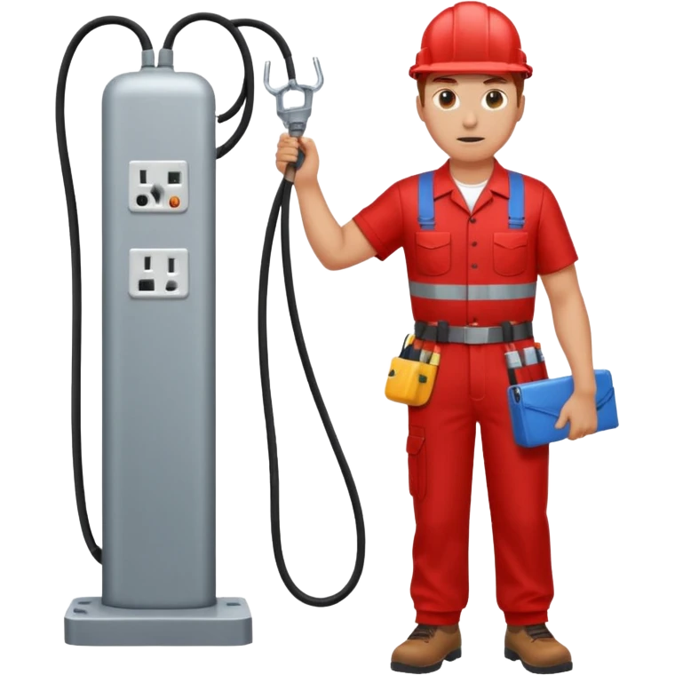 full bady red electrshn swating  emoji