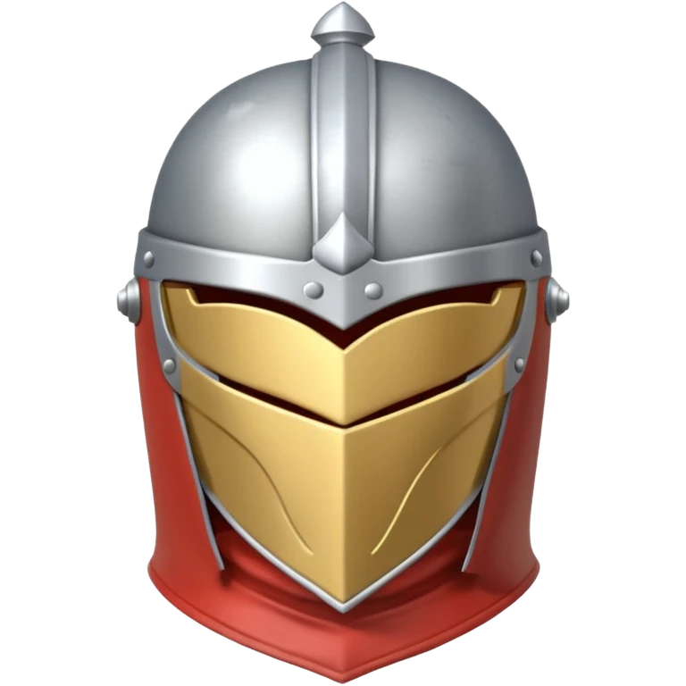 a silver platebody armor, very light silver color, no gold parts, matching the lighter silver medieval helmet style, emoji style emoji