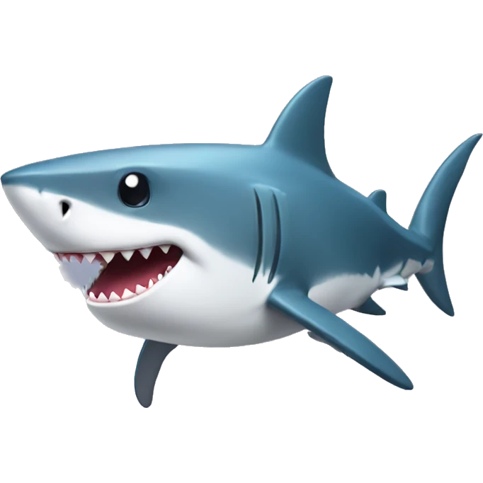 Shark with a top hattrick emoji