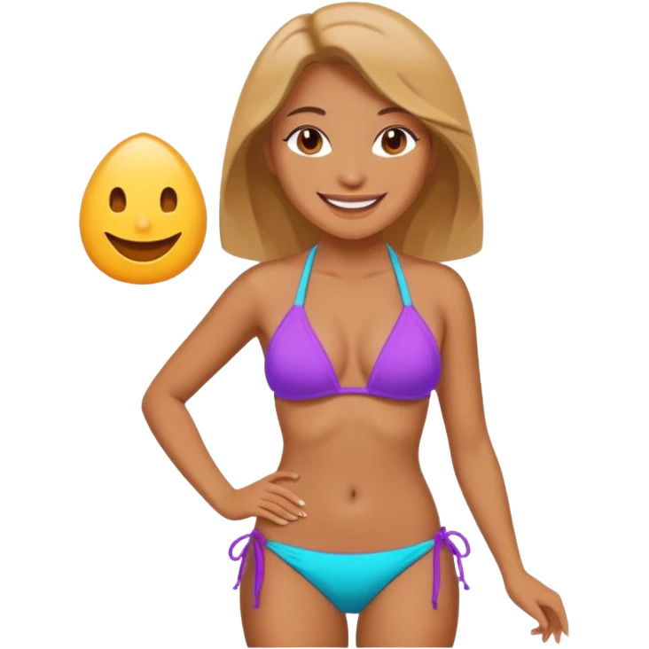 Bikinili kadın emoji