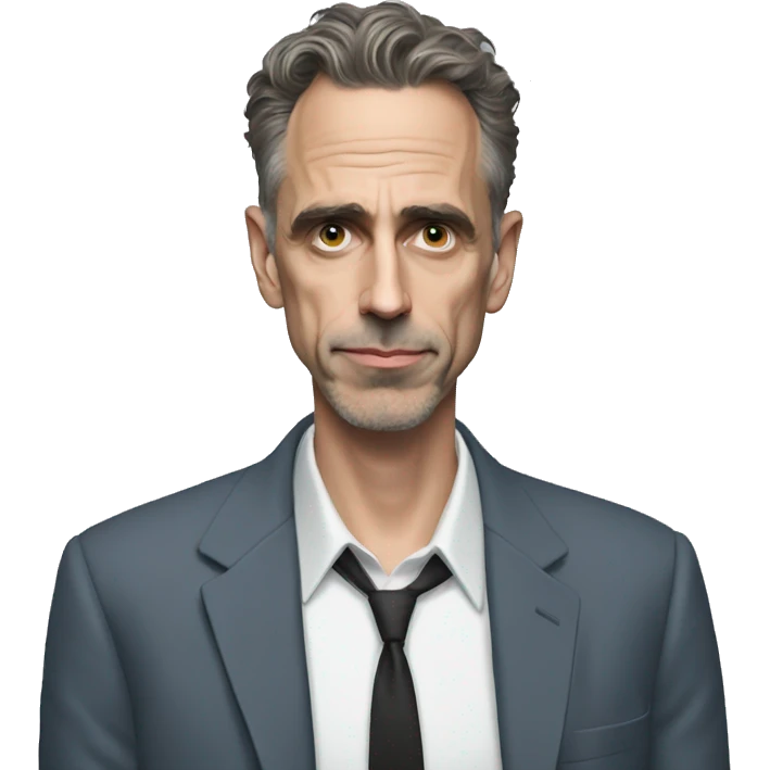 Jordan peterson with magnifier emoji